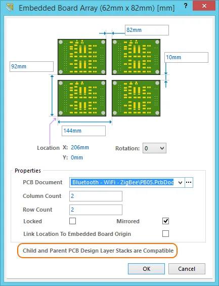 レイヤ構成の適合性は、面付けファイルを配置する時にチェックされ、ダイアログに表示されます。 レイヤ構成の適合性は、面付けファイルを配置する時にチェックされ、ダイアログに表示されます。