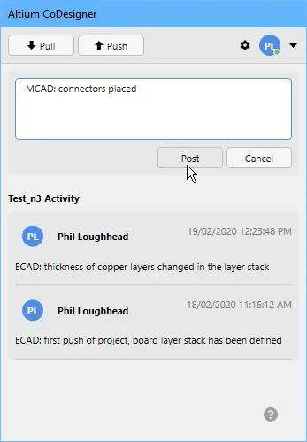 Передача изменений между MCAD- и ECAD-системами.