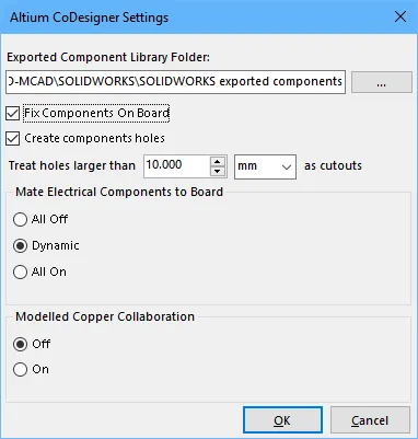 Настройка CoDesigner для SOLIDWORKS