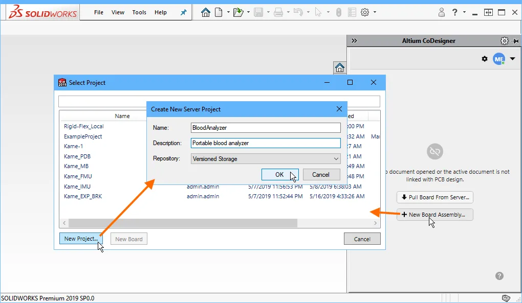 Проект платы можно создать в MCAD-системе, если необходимо
