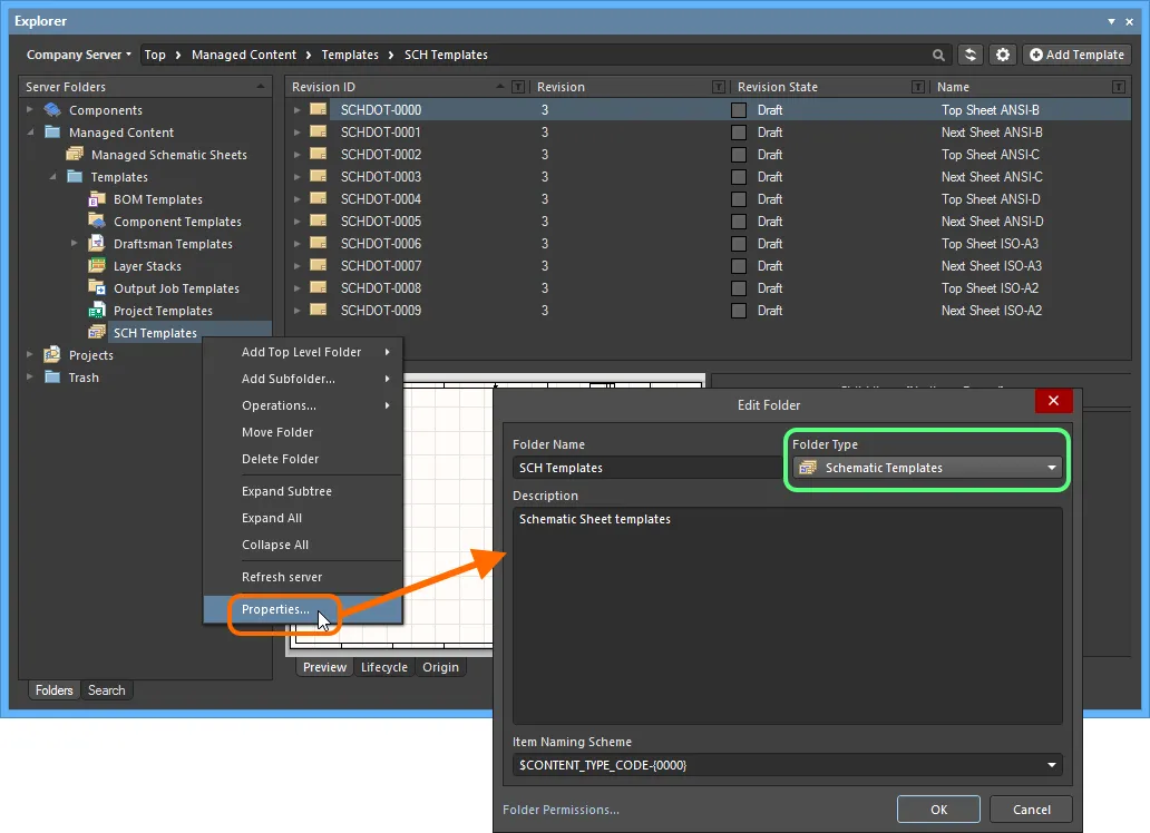 Specifying the folder type - its intended use - gives a visual indication of the content of that folder when browsing the server. Specifying the folder type - its intended use - gives a visual indication of the content of that folder when browsing the server.