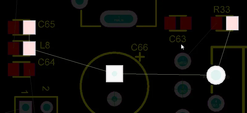 The nodes in the net are connected by connection lines.