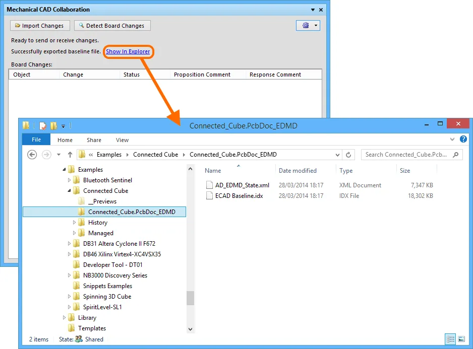 Creation of the EDMD folder and baseline file.
