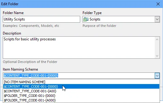 Use a preset Item Naming Scheme or create a custom scheme. Use a preset Item Naming Scheme or create a custom scheme.