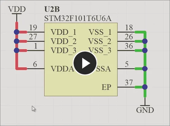  Smart Drag Selection in action on a schematic.