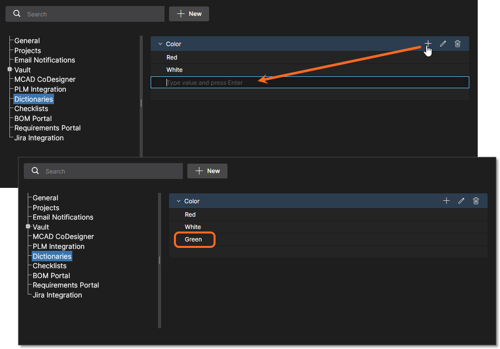 Multiple Dictionaries can be created with multiple parameter values. Multiple Dictionaries can be created with multiple parameter values.