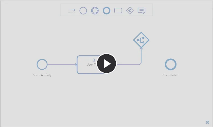  Example modification of existing connections, using the various editing handles that appear when hovering over a connection.