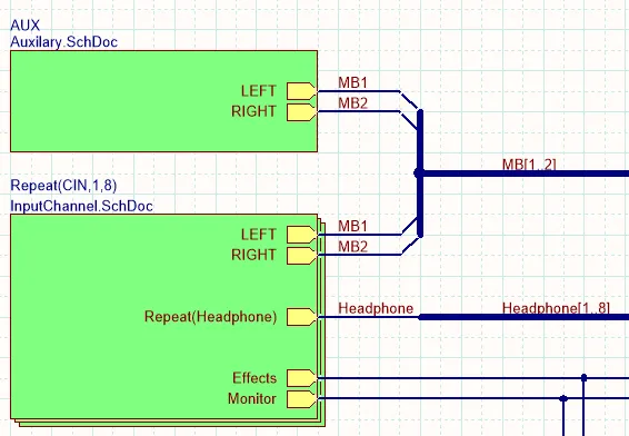 This design uses the Repeat keyword to create multiple channels.