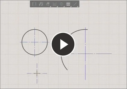 Demonstration video, center mark tool