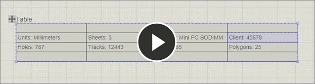 Demonstration video showing how to use Special Strings in a Table