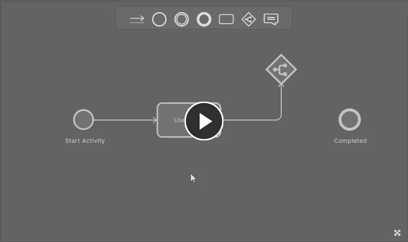  Example modification of existing connections, using the various editing handles that appear when hovering over a connection.