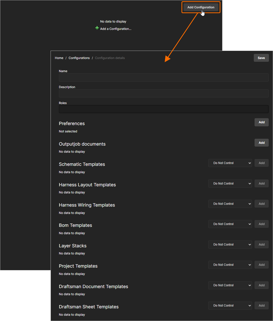 Добавление новой конфигурации. После нажатия кнопки Add Configuration появится конфигурация оболочки, готовая к определению. Добавление новой конфигурации. После нажатия кнопки Add Configuration появится конфигурация оболочки, готовая к определению.
