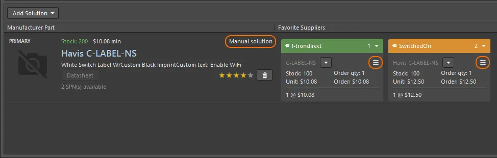 Manual solutions are indicated by the Manual solution string in the MPN region, and also by the icon on each SPN tile.