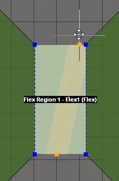  Select and drag a Bending Line end node to change bend's positioning on the board.