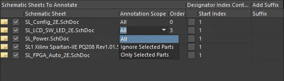 Specifying the scope of annotation.