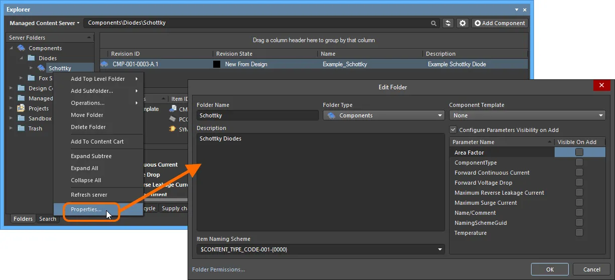 Specifying the folder type - its intended use - gives a visual indication of the content of that folder when browsing the Server! Specifying the folder type - its intended use - gives a visual indication of the content of that folder when browsing the Server!
