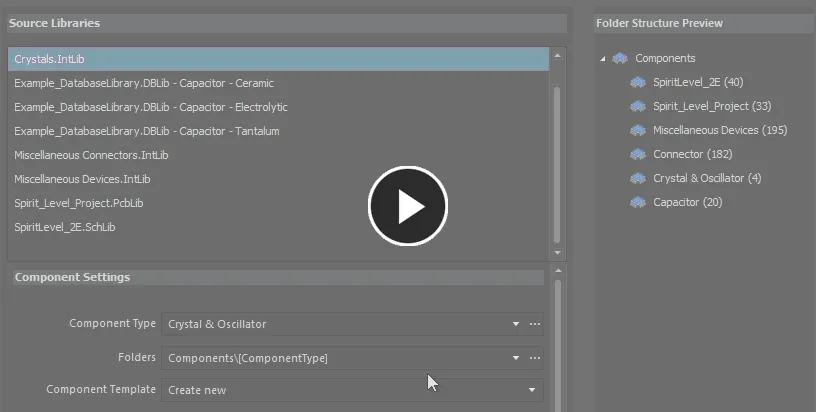 As you change the entry in the Folders field, the Folder Structure Preview region will update accordingly.