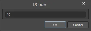 The DCode dialog