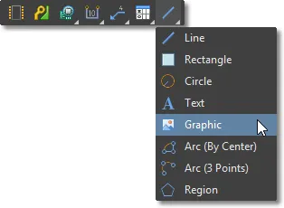 Draftsman Active Bar, Graphic Tools menu