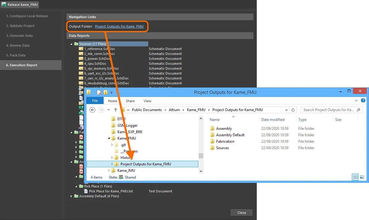 Quickly browse to the output folder of locally released data, directly from the Execution Report stage of the interface. Hover over the image to see an example of browsing to the packaged zip file of locally released data. Quickly browse to the output folder of locally released data, directly from the Execution Report stage of the interface. Hover over the image to see an example of browsing to the packaged zip file of locally released data.