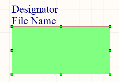 A selected Sheet Symbol