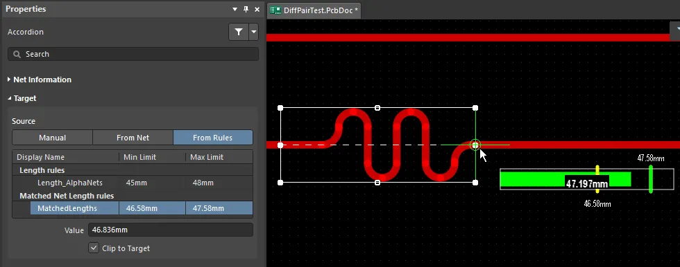 The Gauge settings are calculated from the constraints defined by the applicable constraints.