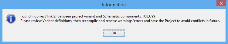 Resolve designator and UID mismatches before continuing with the design process.