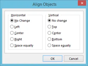 The Align Objects dialog.