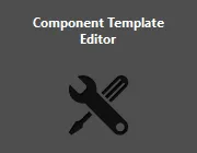 The Component Template Editor extension. The Component Template Editor extension.