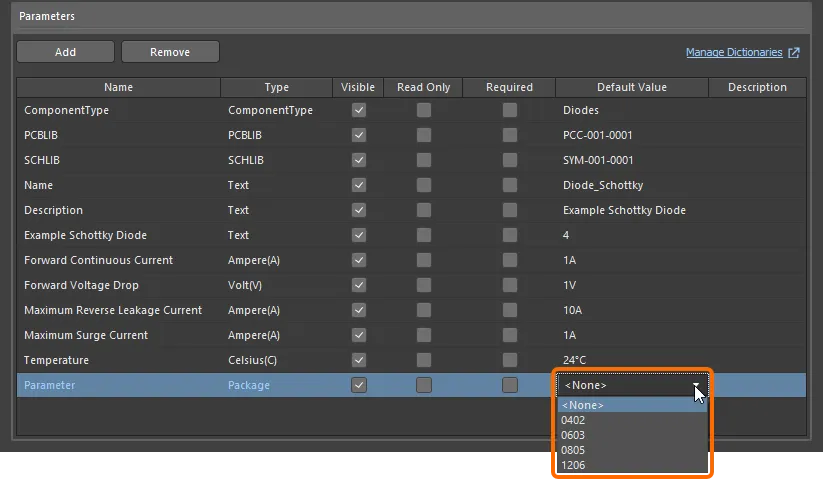 Select a default value from those defined for the selected dictionary-defined type. Select a default value from those defined for the selected dictionary-defined type.