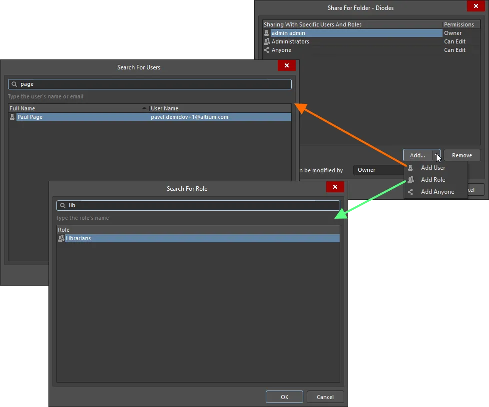 Example of adding a user and a group. Example of adding a user and a group.