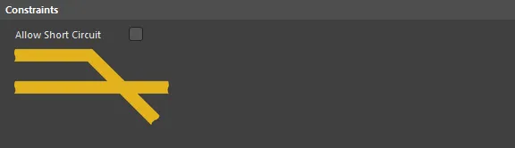 Default constraints for the Short-Circuit rule Default constraints for the Short-Circuit rule