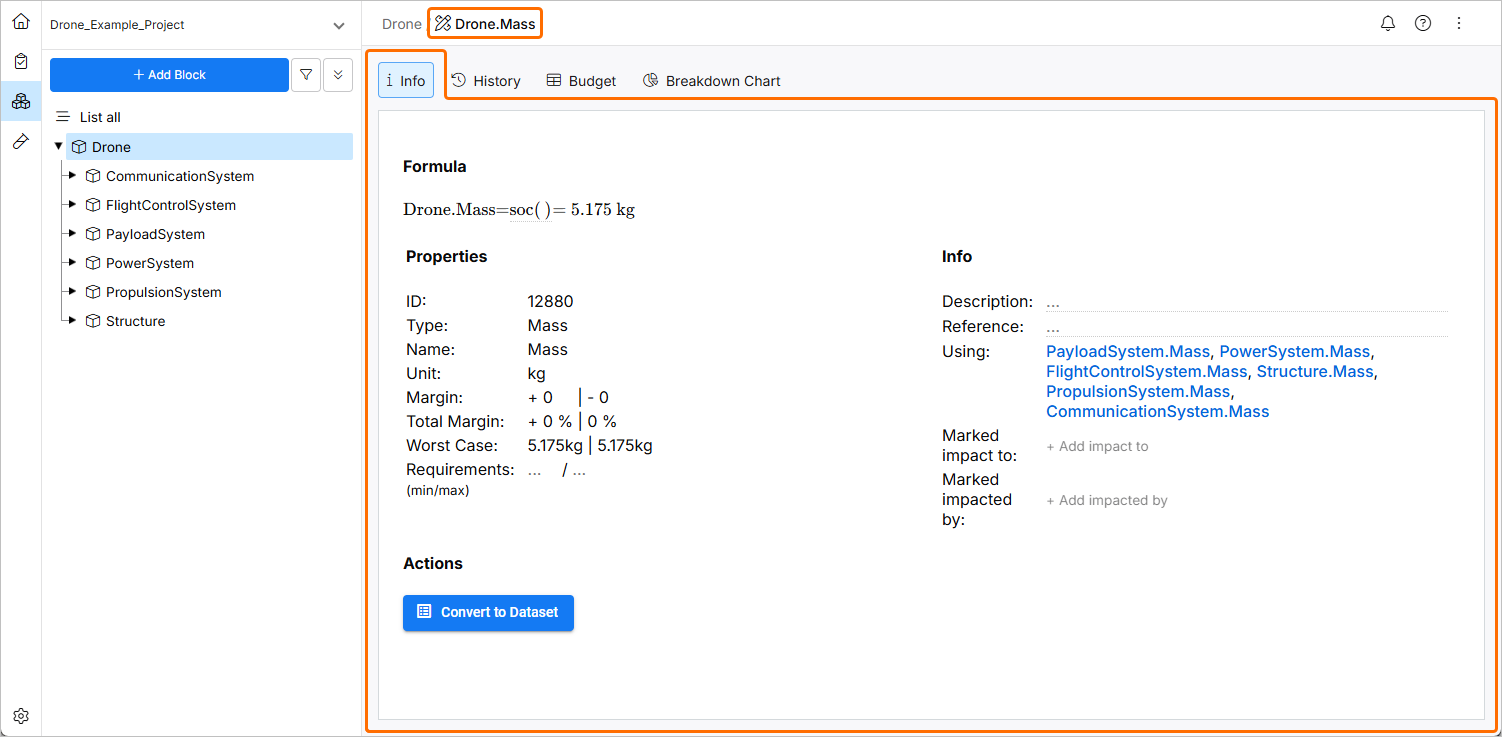Vali Information – by clicking on a Vali, a view with additional information will open. Here you can define more properties, add description, and define impacts. Vali Information – by clicking on a Vali, a view with additional information will open. Here you can define more properties, add description, and define impacts.