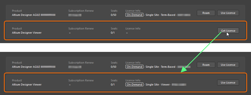 Get an Altium Designer Viewer license right from the License Management view when signed in to your Altium Account.