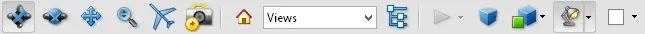 Acrobat's 3D toolbar provides controls for 3D navigation and lighting/view settings. Acrobat's 3D toolbar provides controls for 3D navigation and lighting/view settings.