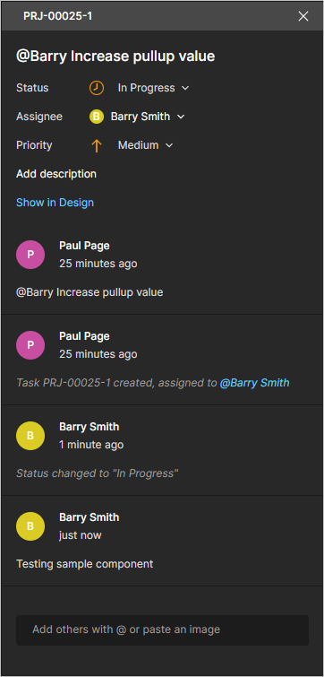 Select a Task tile to open its information in the Task details pane. Select a Task tile to open its information in the Task details pane.