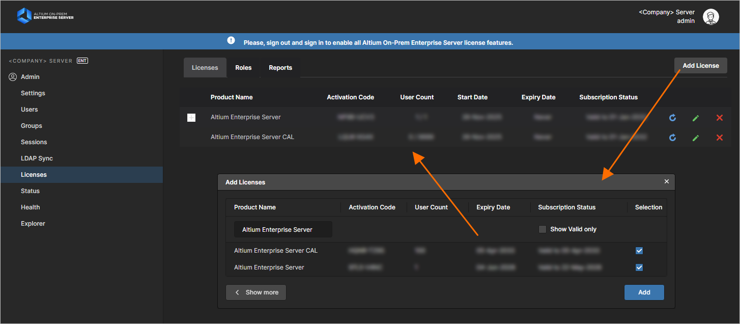 Getting your Altium On-Prem Enterprise Server licensed is a breeze, thanks to self-serve licensing from those licenses available to you through your account. Getting your Altium On-Prem Enterprise Server licensed is a breeze, thanks to self-serve licensing from those licenses available to you through your account.