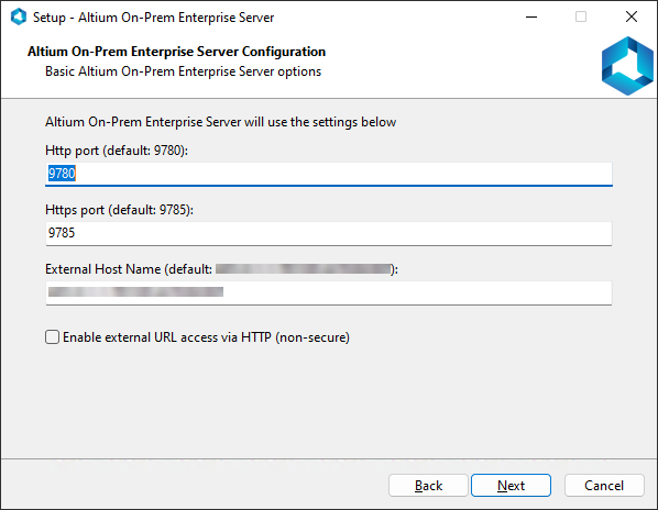 Configure the Enterprise Server installation's server options. Configure the Enterprise Server installation's server options.