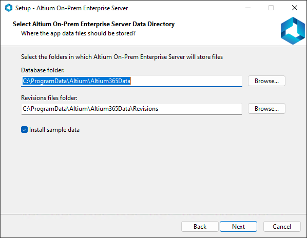 Determine install locations for server data. Determine install locations for server data.